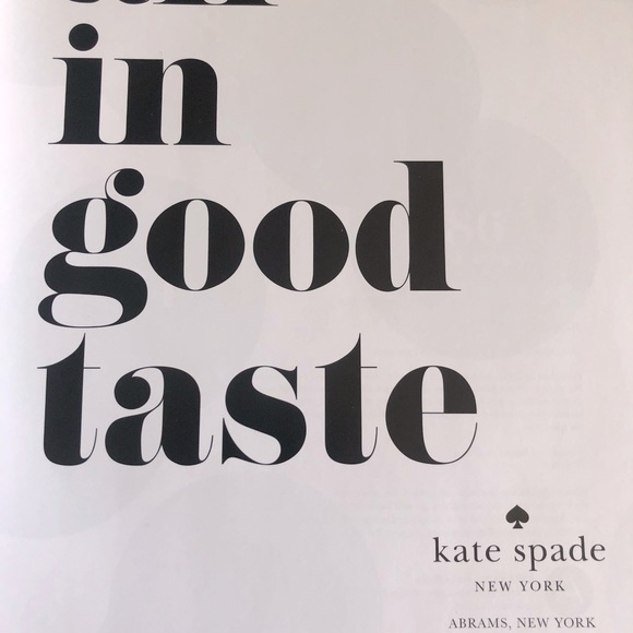 Kate Spade ALL IN GOOD TASTE book - Picture 5 of 6